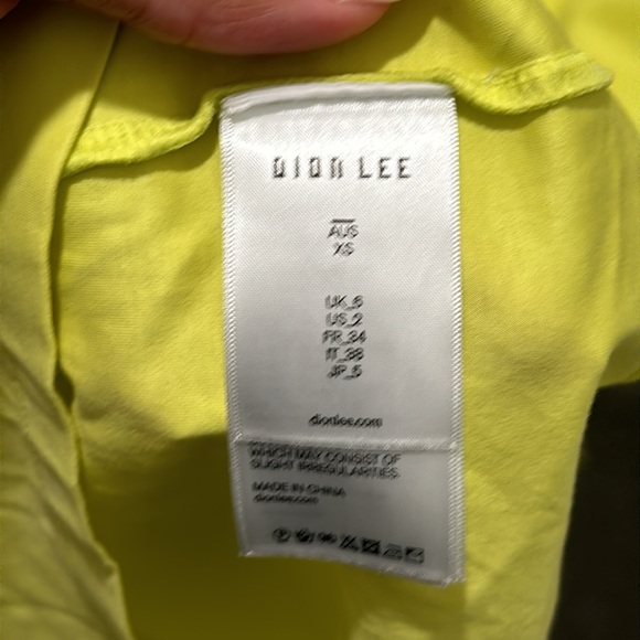 Dion Lee Jersey Dress Lime - Picture 6 of 9